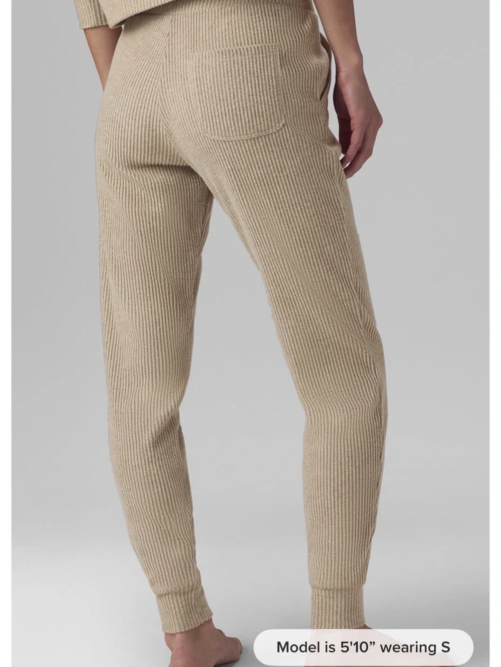 ALO Yoga Muse Ribbed Joggers - Gravel Heather